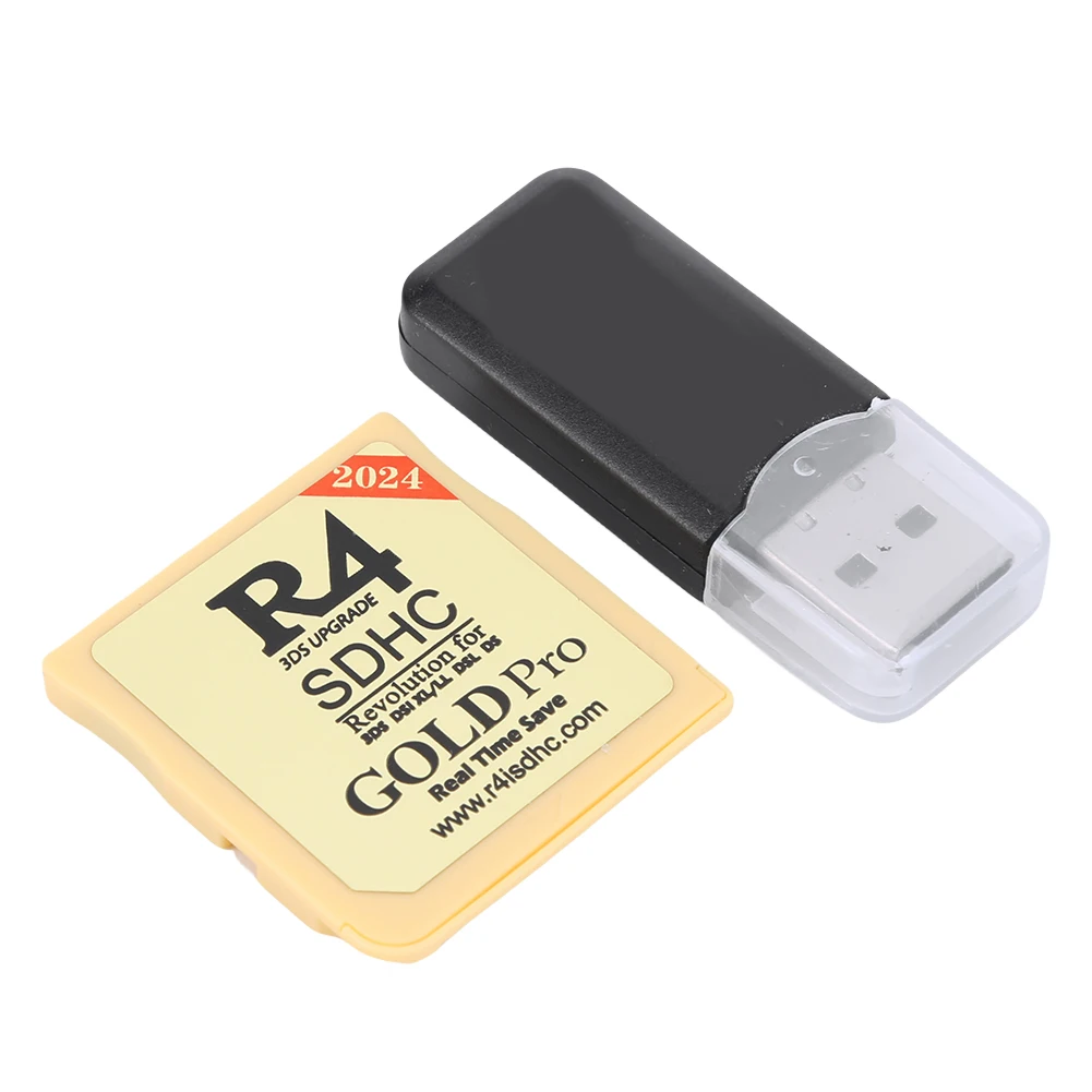 2024 Version R4 Gold Pro SDHC R4i For DS/3DS/2DS Revolution Cartridge + USB