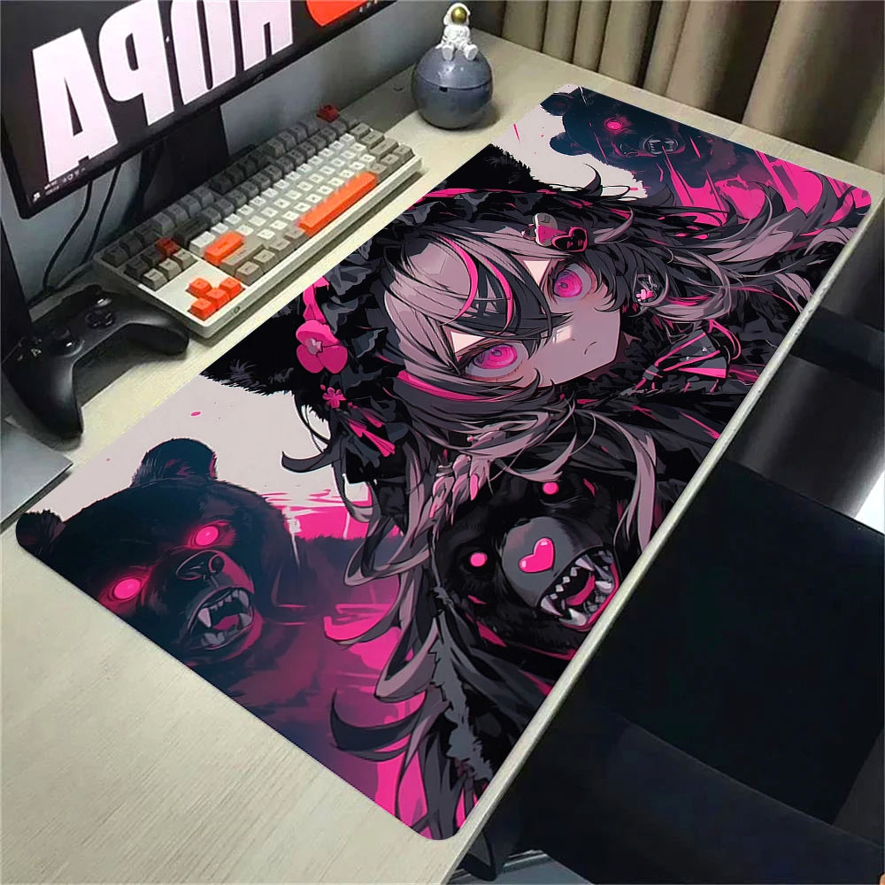 Kawaii Anime Desk Mat –  Gaming Mouse Pad, Non-Slip Rubber Base, HD Print
