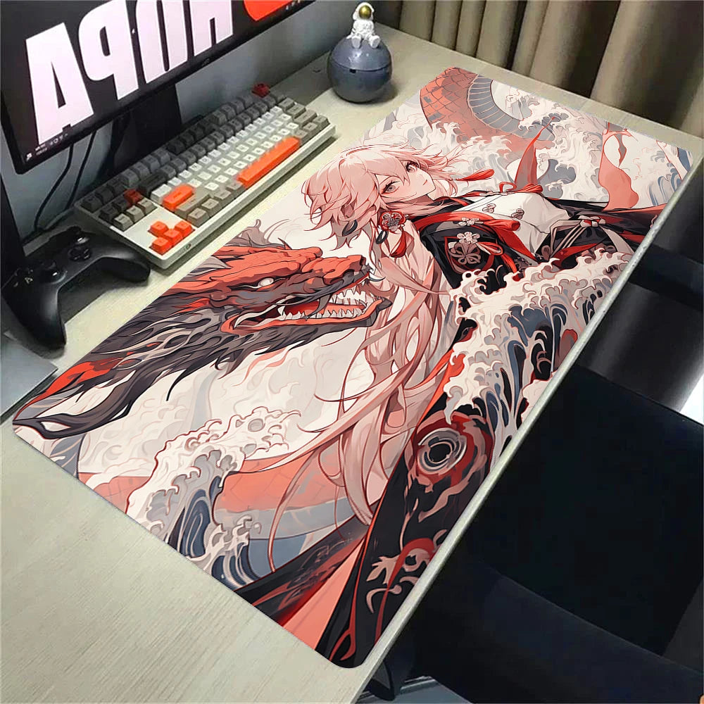 Kawaii Anime Desk Mat –  Gaming Mouse Pad, Non-Slip Rubber Base, HD Print