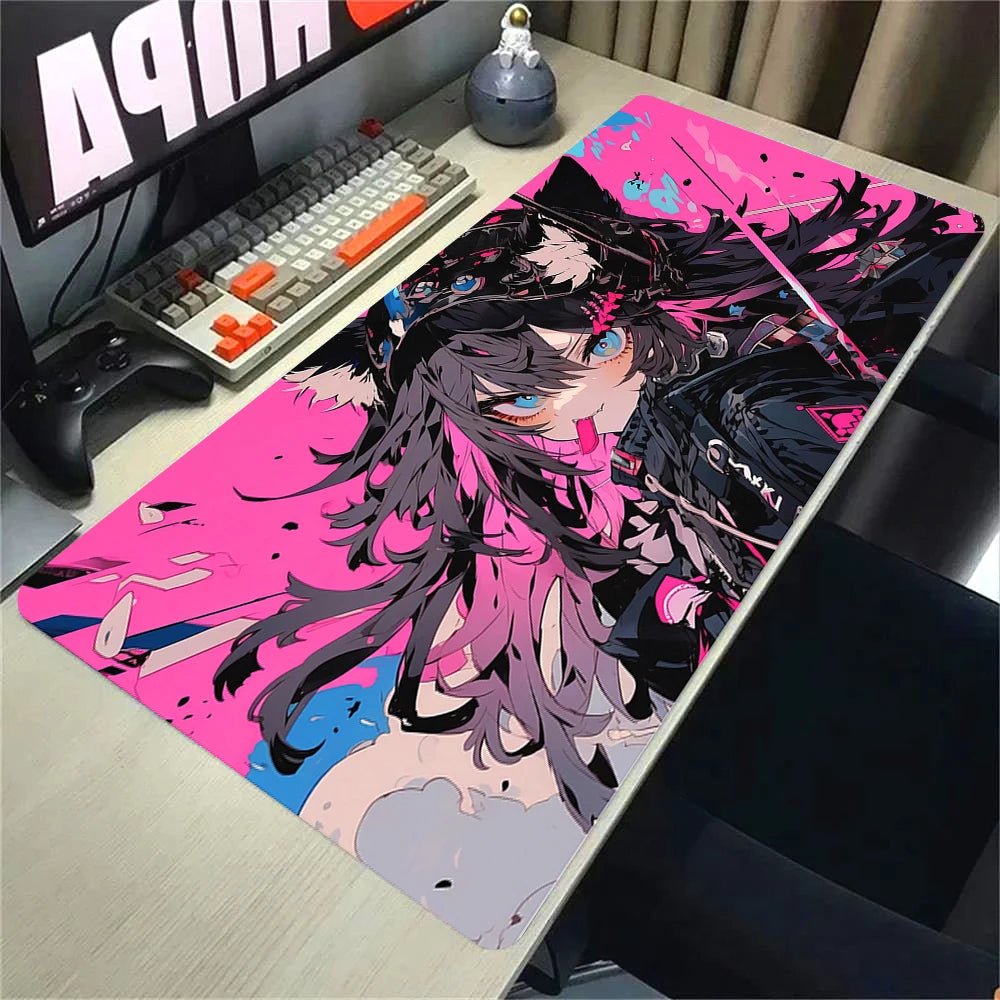 Kawaii Anime Desk Mat –  Gaming Mouse Pad, Non-Slip Rubber Base, HD Print