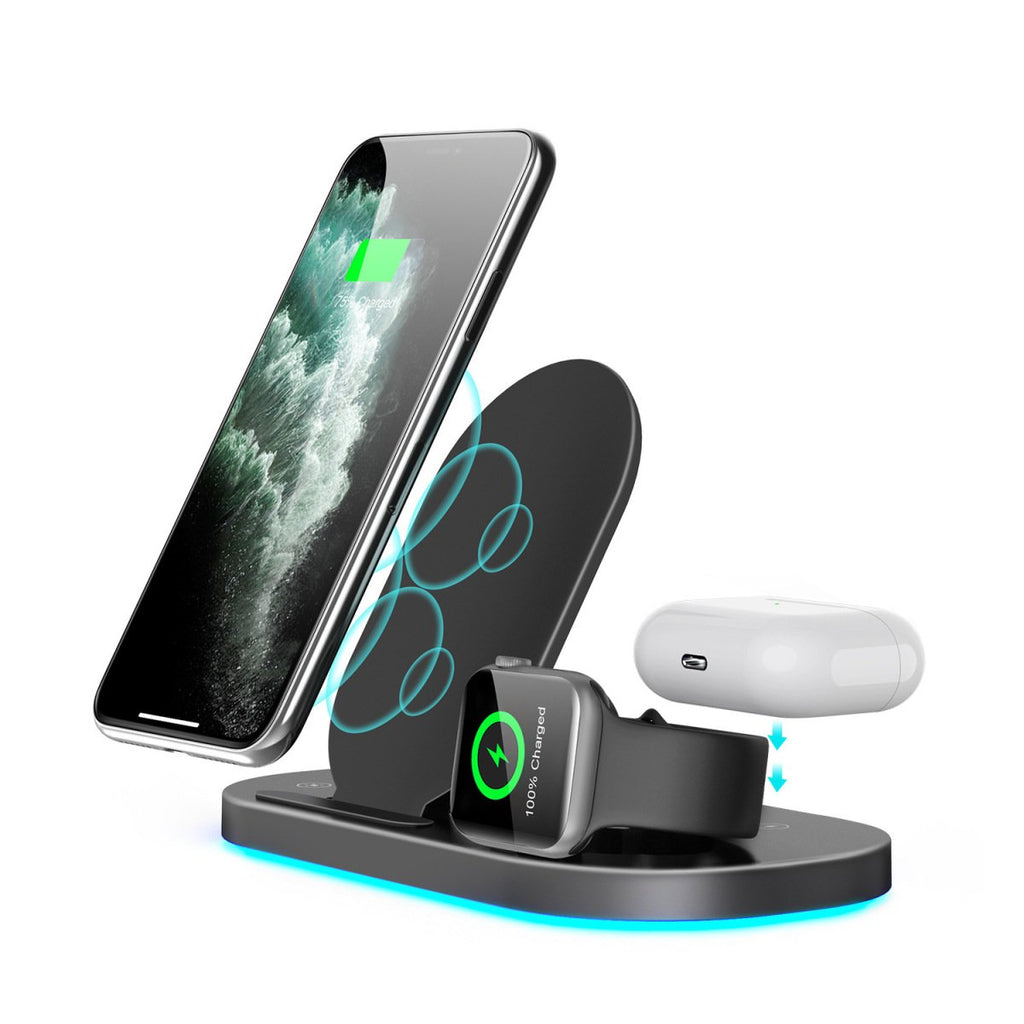 Support de charge sans fil pliable 3-en-1 de 15 W